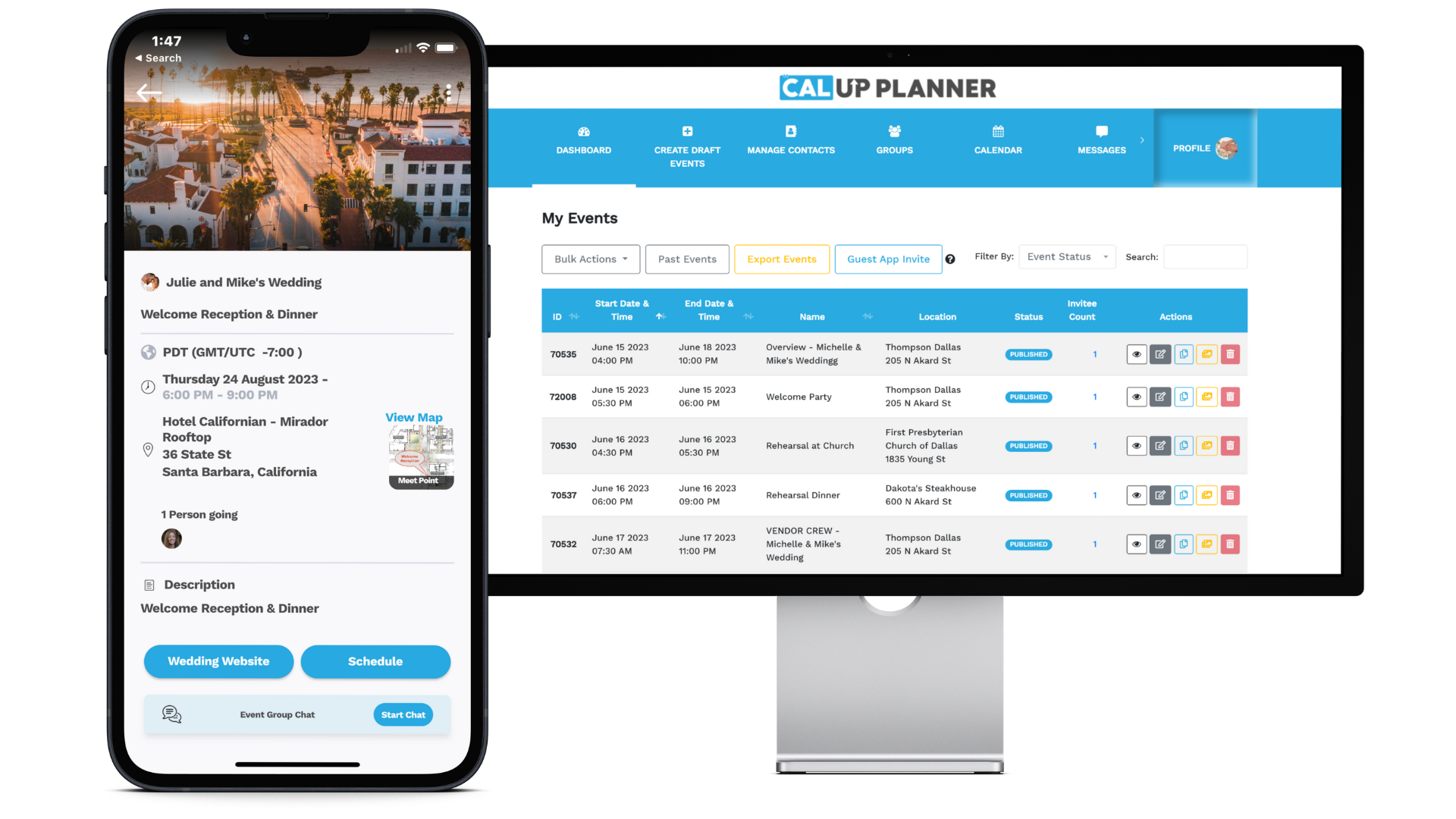CalUp Planner, with its easy-to-use and intuitive interface, is for planners and Couples who want invest in ensuring their wedding day goes smoothly. With a couple of hours of setup, you be rest assured knowin (2)